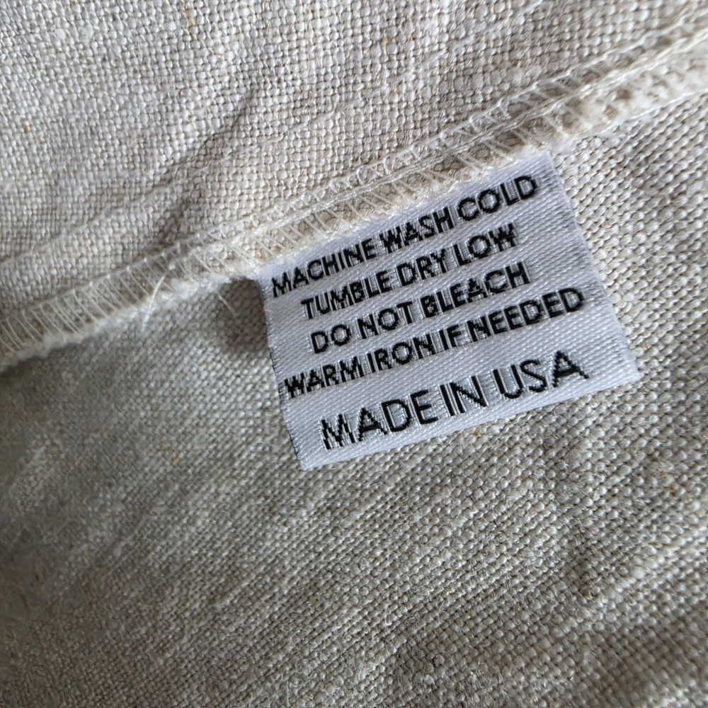 Only Child Dress Size 3XL Oatmeal Palo Wrap Minimalist Lagenlook Peasant Linen - Picture 11 of 13